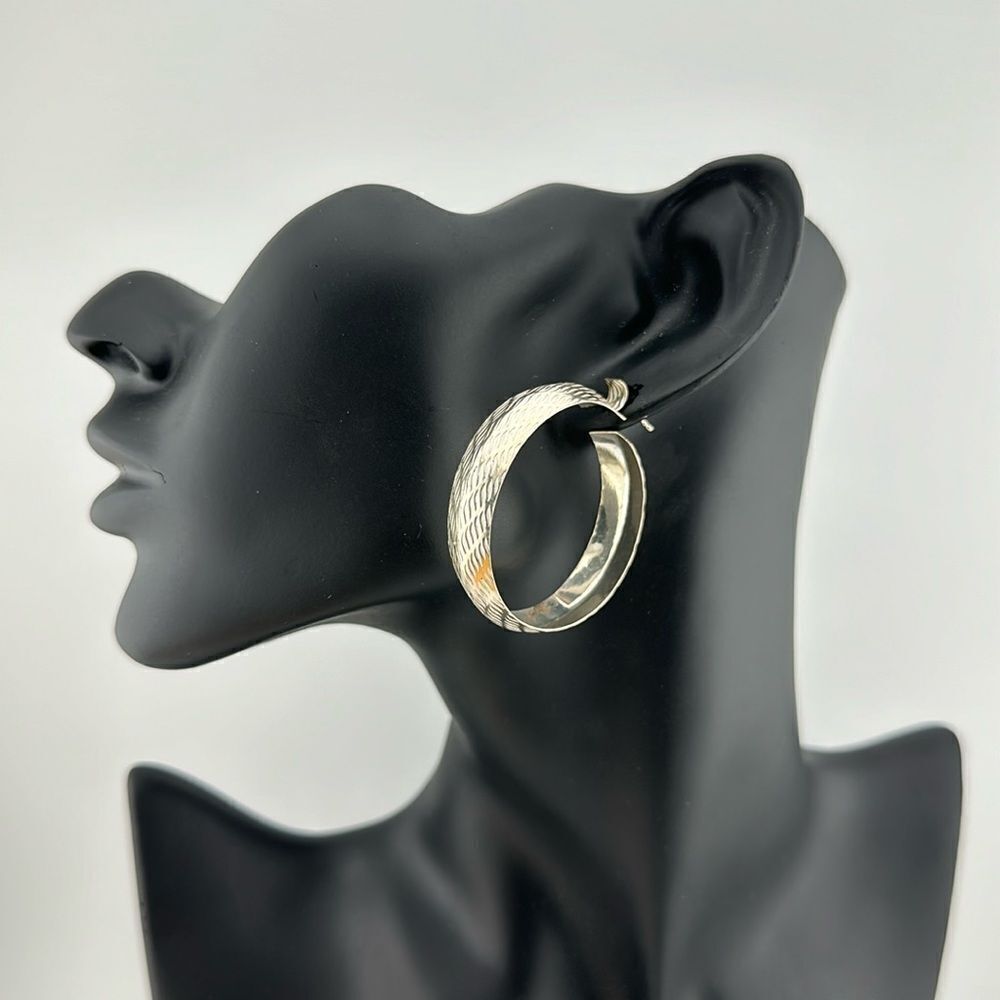 Hand made sterling silver earrings